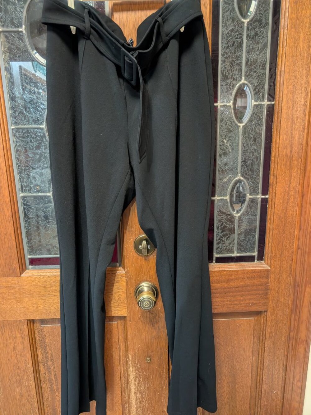 Womens black trousers, size 16
